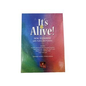 It's Alive! NLT by Tyndale House Bible (2003, Bonded Leather) Burgundy Box